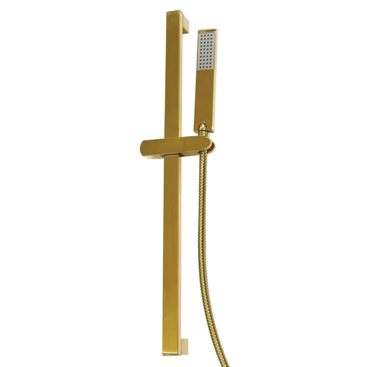 Shower Scape 24 in. Slide Bar with Hand Shower & Holder, Polished Brass
