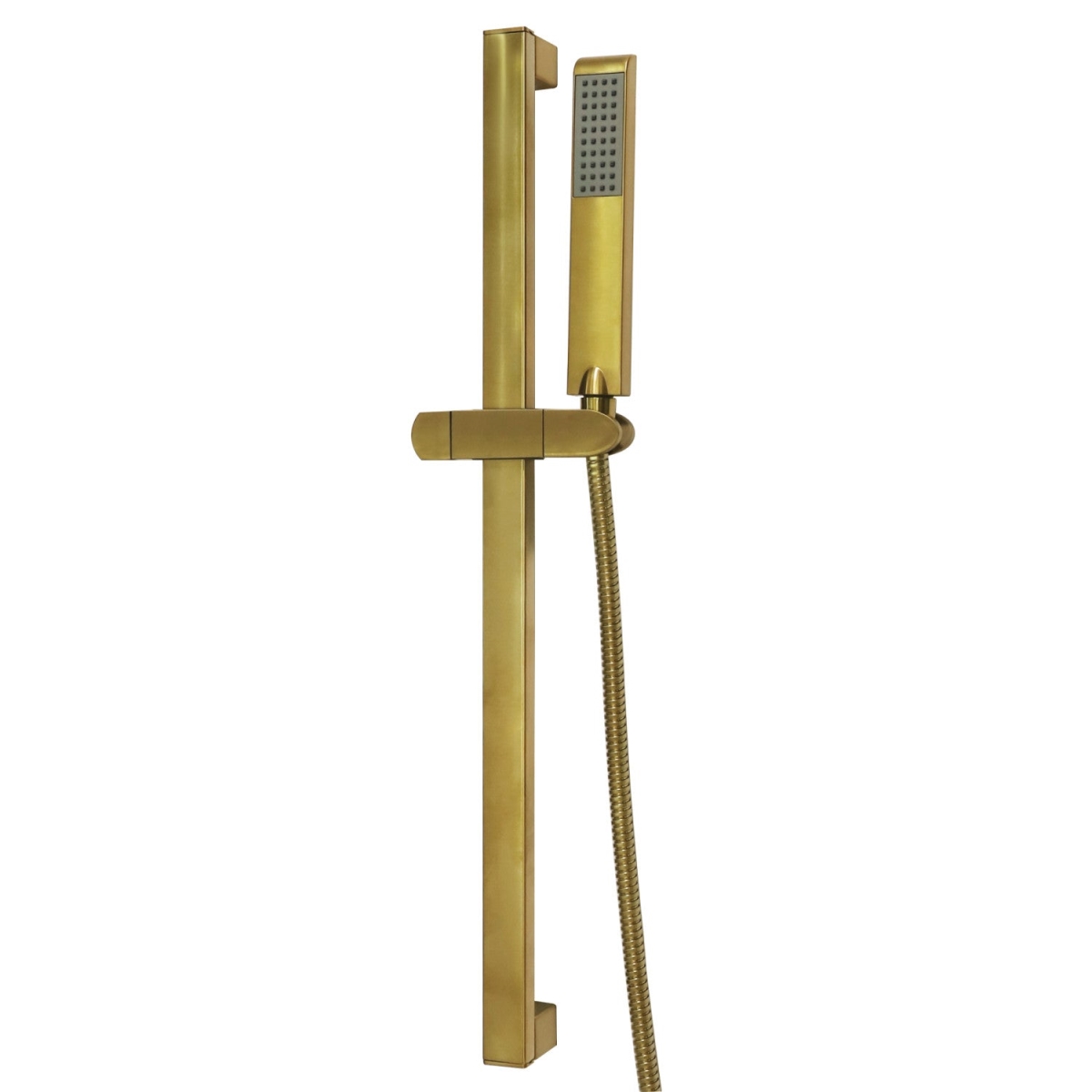 Shower Scape 24 in. Slide Bar with Hand Shower & Holder, Brushed Brass