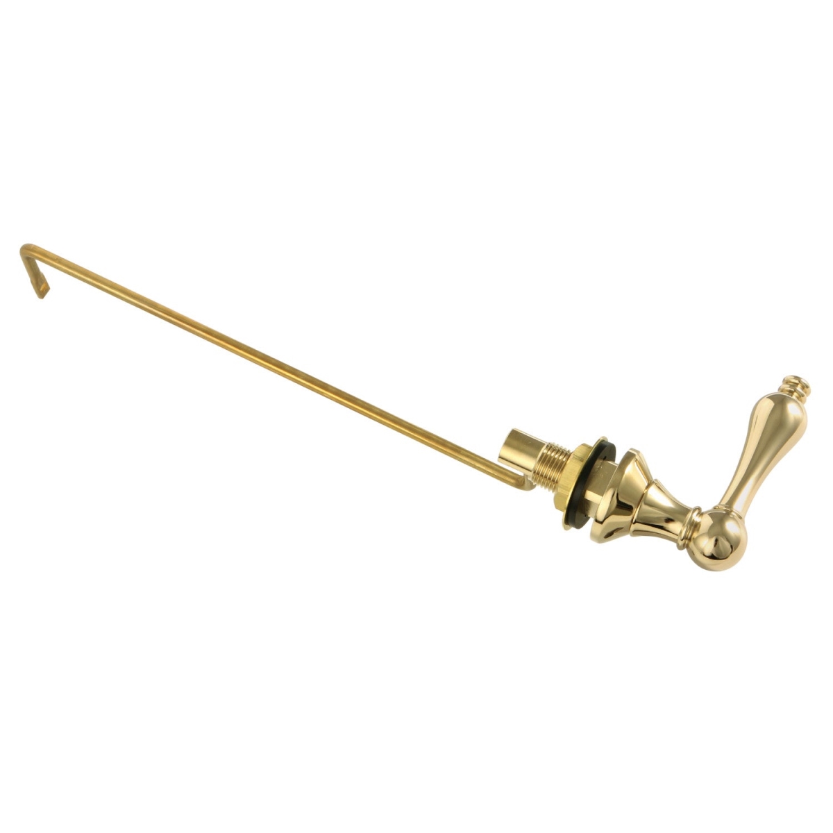 Victorian Side Mount Toilet Tank Lever, Polished Brass