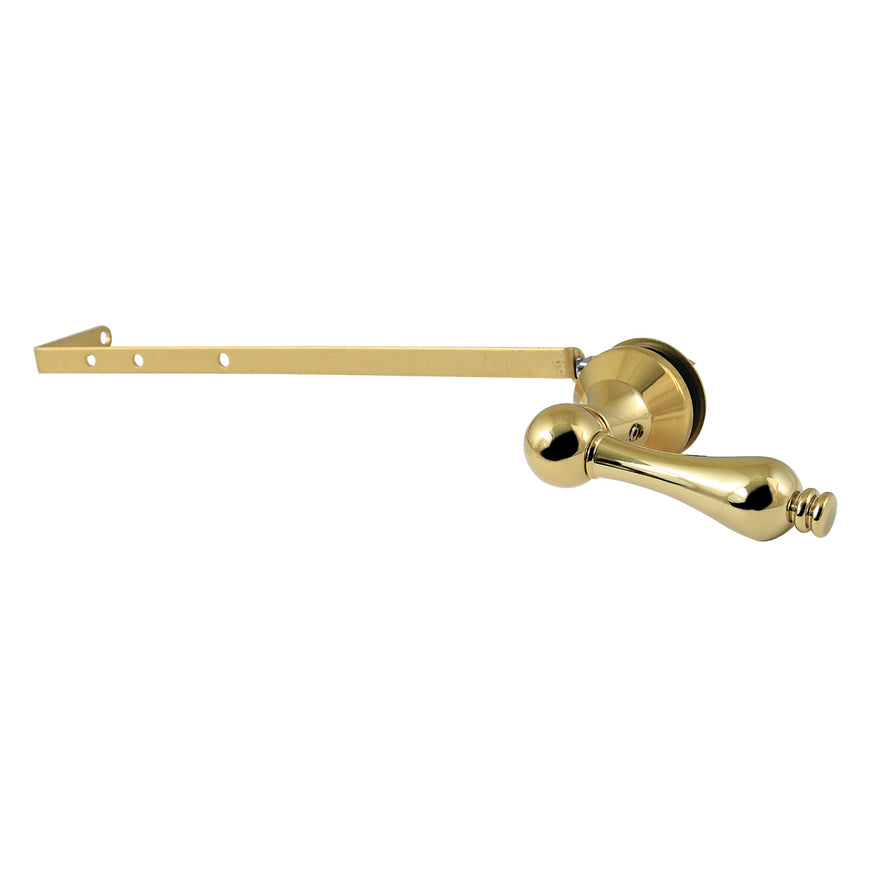 Victorian Universal Front or Side Mount Toilet Tank Lever, Polished Brass