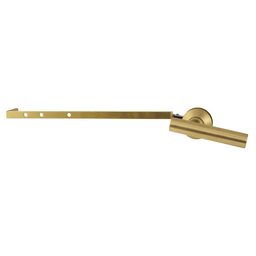 Manhattan Universal Front or Side Mount Toilet Tank Lever, Brushed Brass