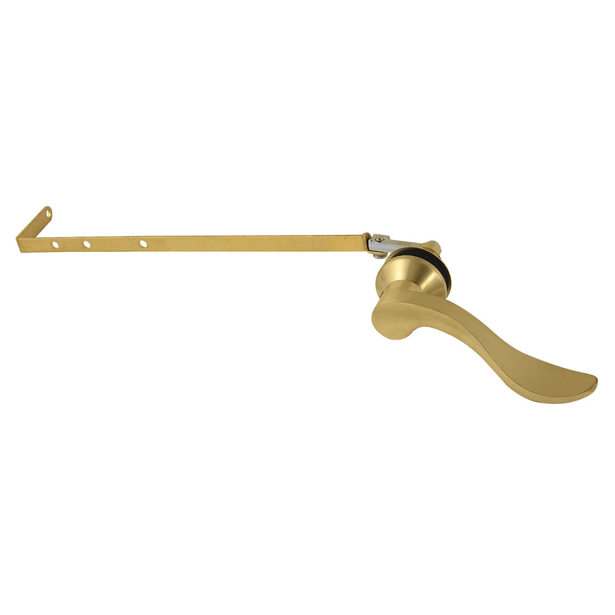 Nuwave Universal Front or Side Mount Toilet Tank Lever, Brushed Brass