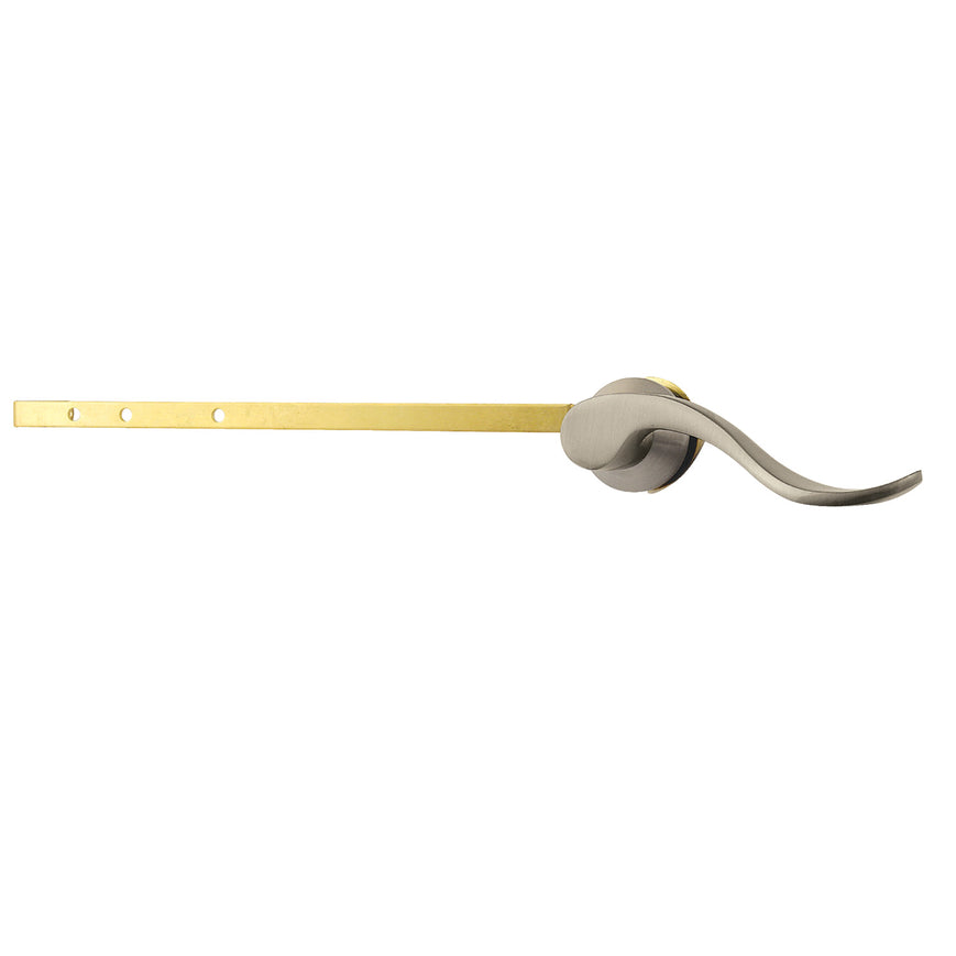 Nuwave Universal Front or Side Mount Toilet Tank Lever, Brushed Nickel