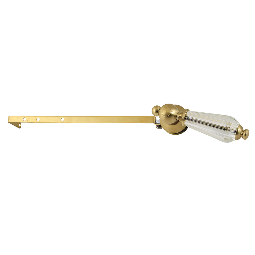 Willshire Universal Front or Side Mount Toilet Tank Lever, Brushed Brass
