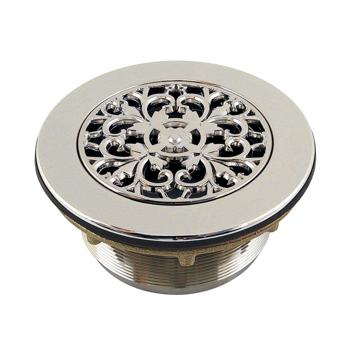 Picture of Kingston Brass BSFT4136 Watercourse 4.25 in. Round Brass Shower Base Drain&#44; Polished Nickel