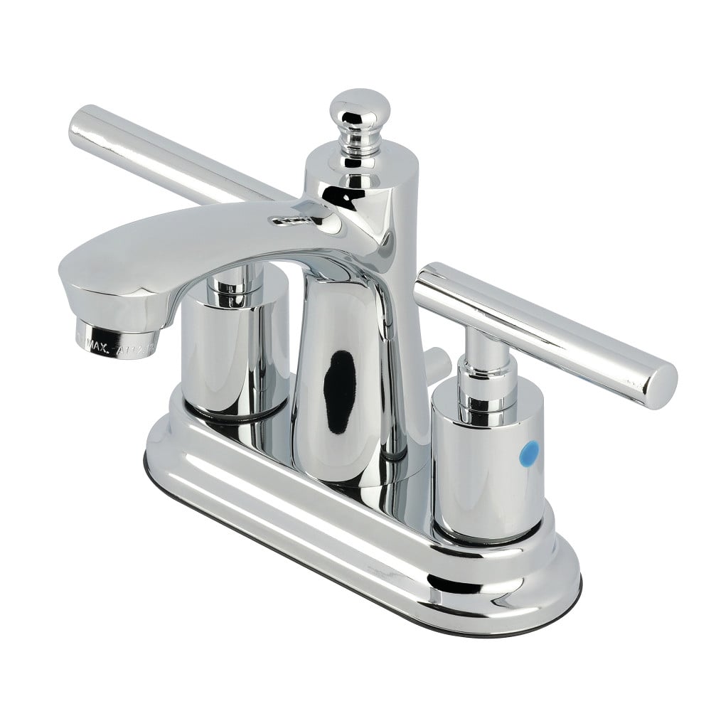 Manhattan Double-Handle Bathroom Faucet - Polished Chrome - 4 in. - Includes Pop-Up Drain