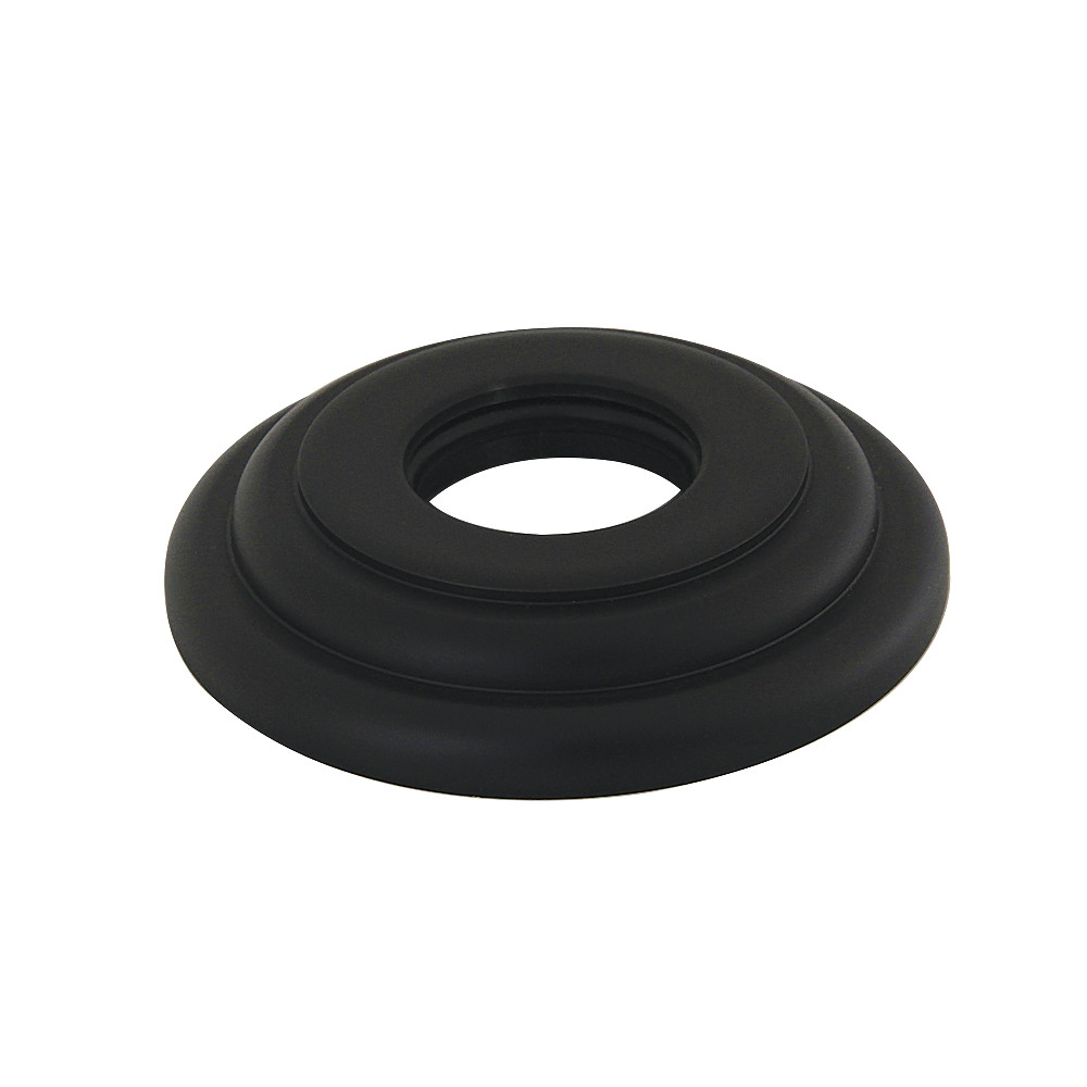 Round Shower Arm Flange - Matte Black - 2.18 in. - Elegant Design