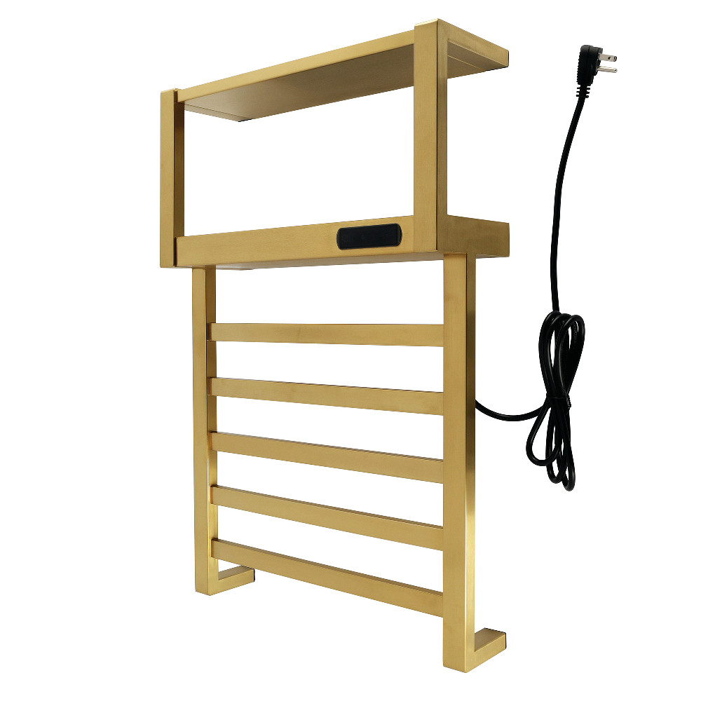 DTC182837 Markus Wall Mount Plug-In Towel Warmer, Brushed Brass