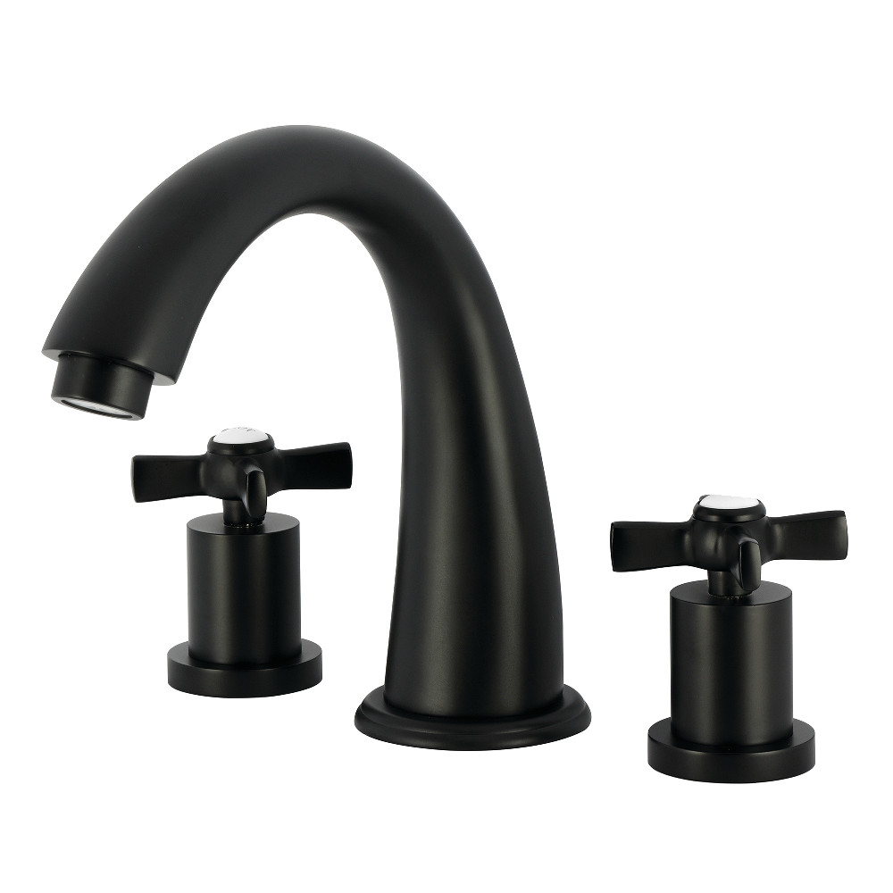 KS2360ZX 8 x 7.31 x 8.53 in. Millennium Two-Handle Deck Mount Roman Tub Faucet - Matte Black