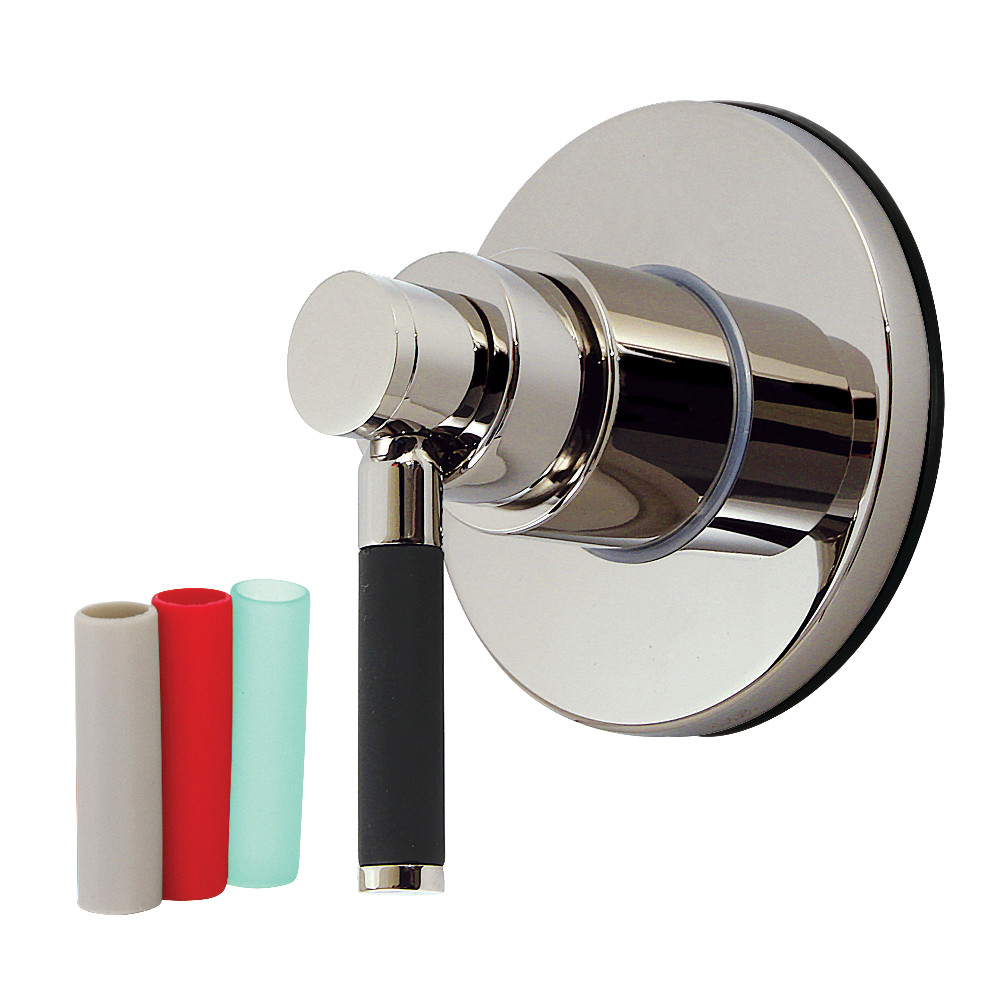 KS3036DKL Kaiser Single-Handle Three-Way Diverter Valve with Round Trim Kit - Polished Nickel