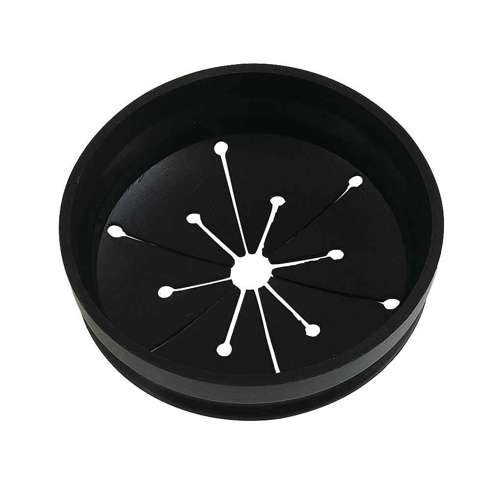 Picture of Kingston Brass KD4100 3.37 x 3.37 x 1.25 in. Made to Match Garbage Disposal Splash Guard - Black