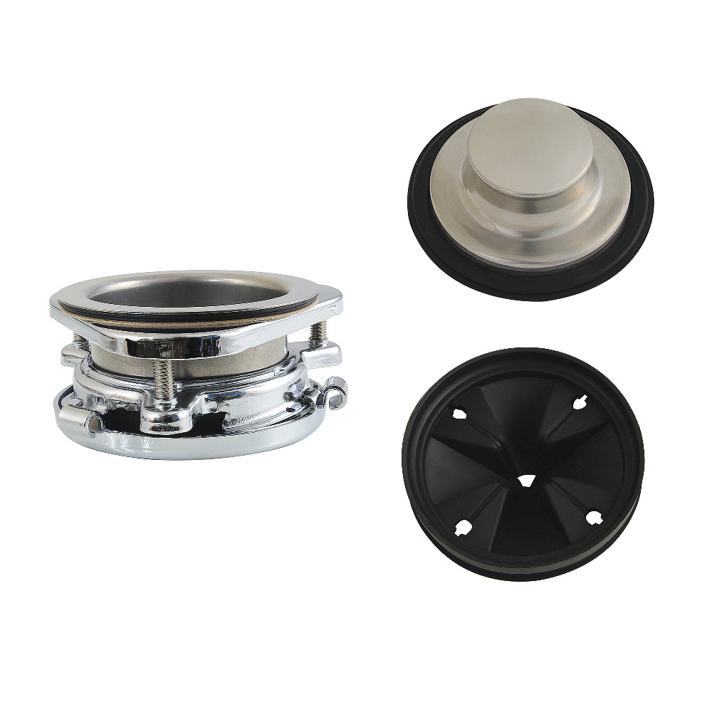 Picture of Kingston Brass KDK4201 Made to Match 3-Bolt Garbage Disposal Mount Assembly - Polished Stainless Steel & Polished Chrome