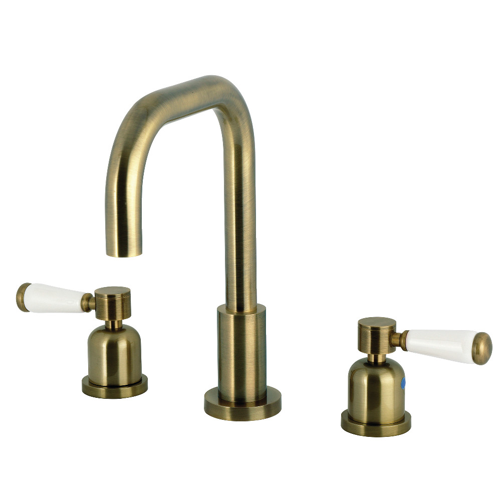 FSC893DPLAB Paris Widespread Bathroom Faucet with Brass Pop-Up - Antique Brass