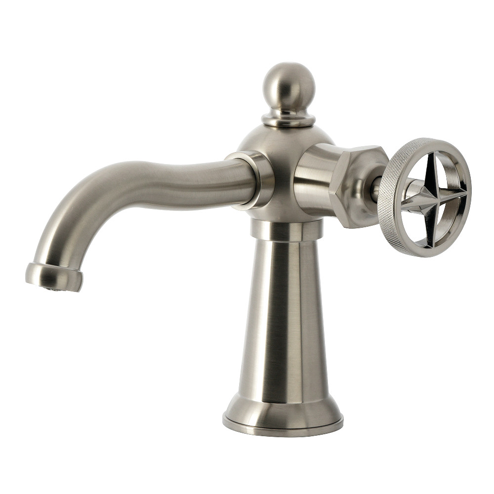 KS3548RNX Ostro One-Handle Single-Hole Bathroom Faucet with Push Pop-Up Drain - Brushed Nickel