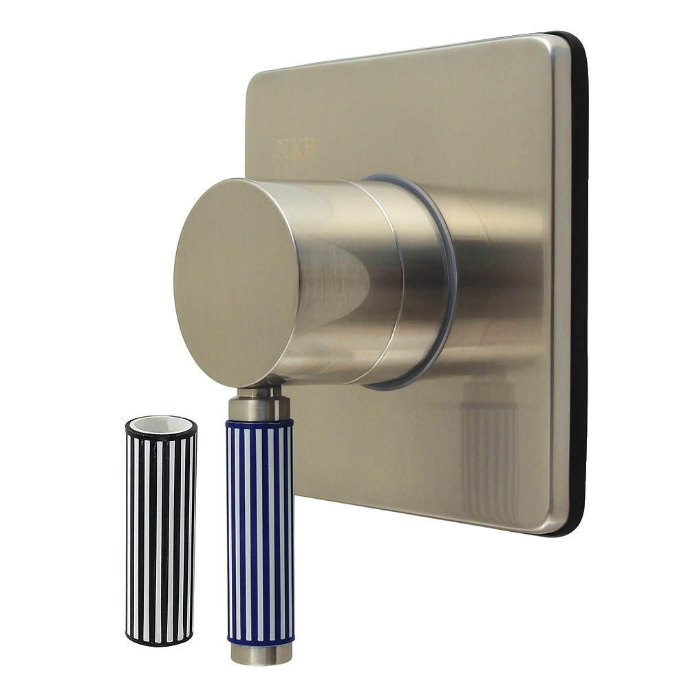 KS3048KPS Verona Single-Handle Three-Way Diverter Valve with Square Trim Kit - Brushed Nickel