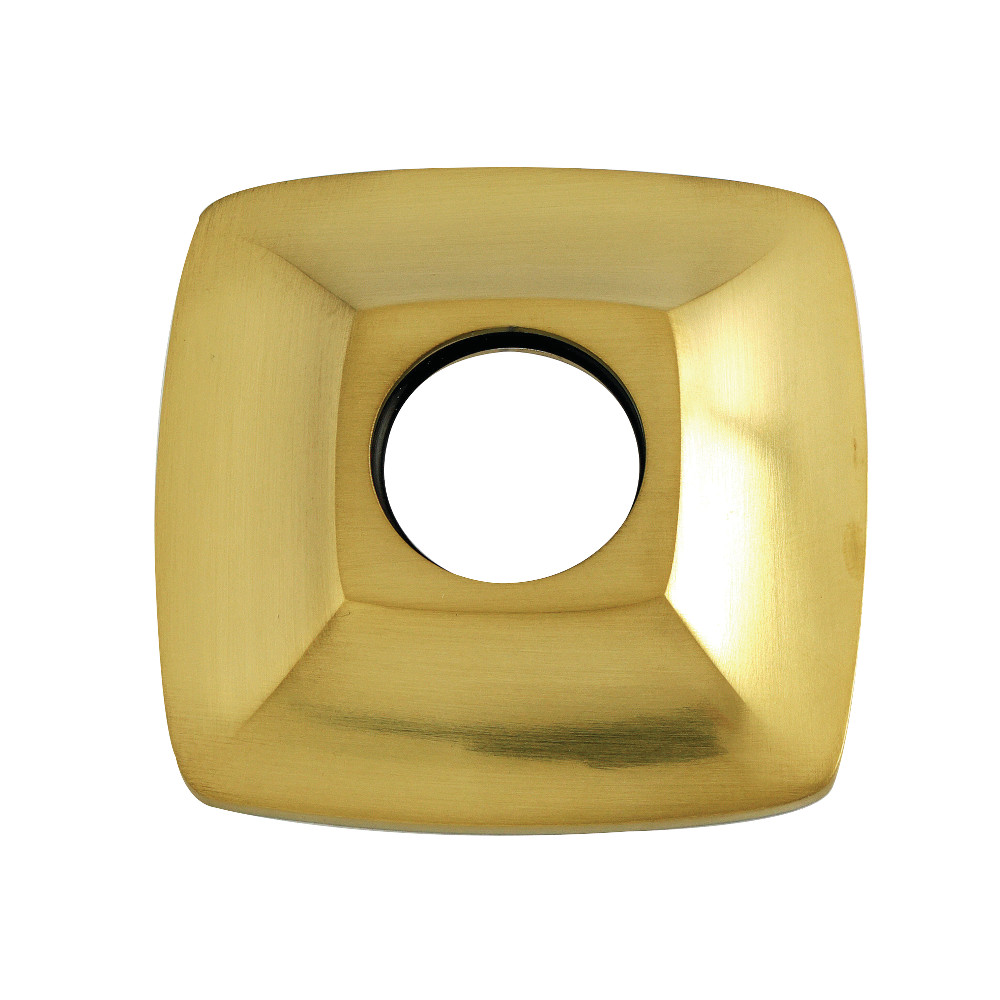 K110F7SQ Gehry Rounded Square Shower Arm Flange - Brushed Brass