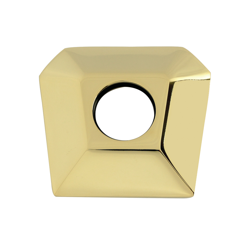 K130F2SQ Trapeze Hexagon Shower Arm Flange - Polished Brass