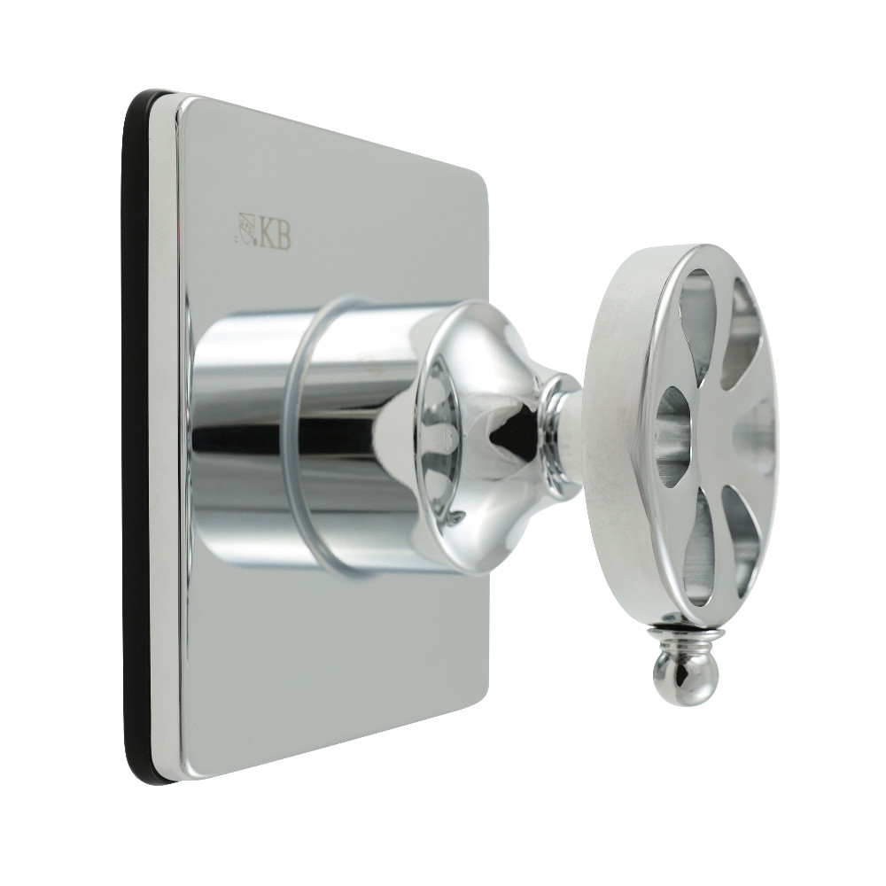KS3041RX Belknap Single-Handle Three-Way Diverter Valve with Square Trim Kit - Polished Chrome
