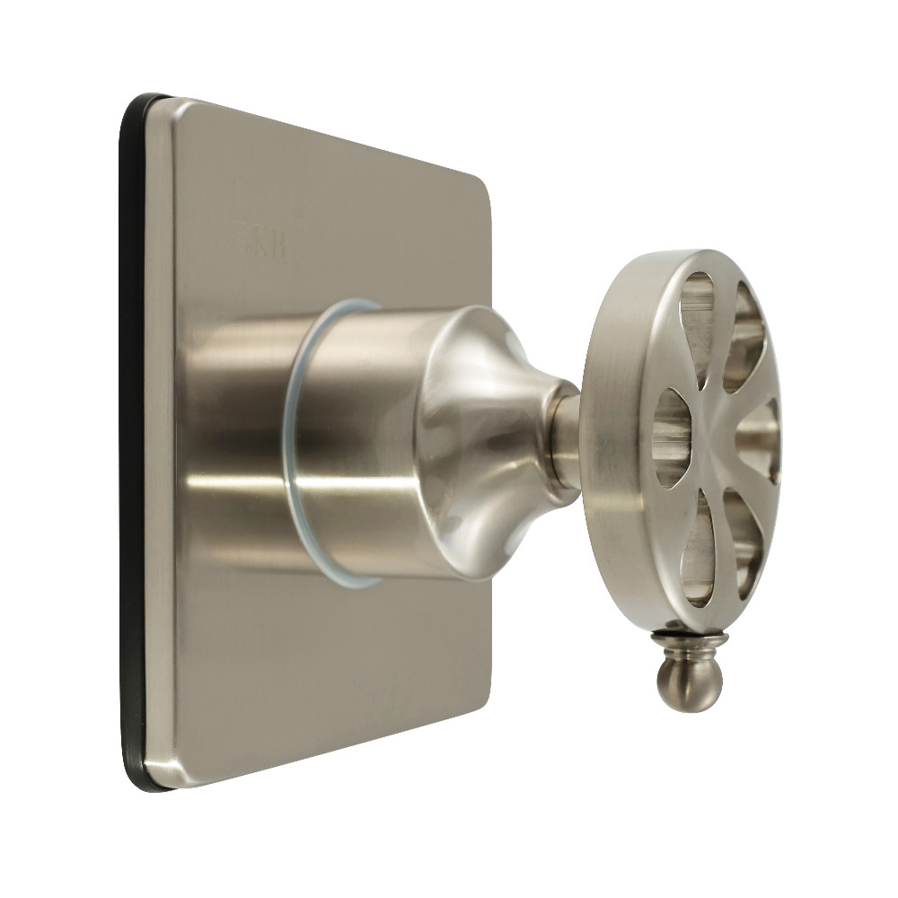 KS3048RX Belknap Single-Handle Three-Way Diverter Valve with Square Trim Kit - Brushed Nickel