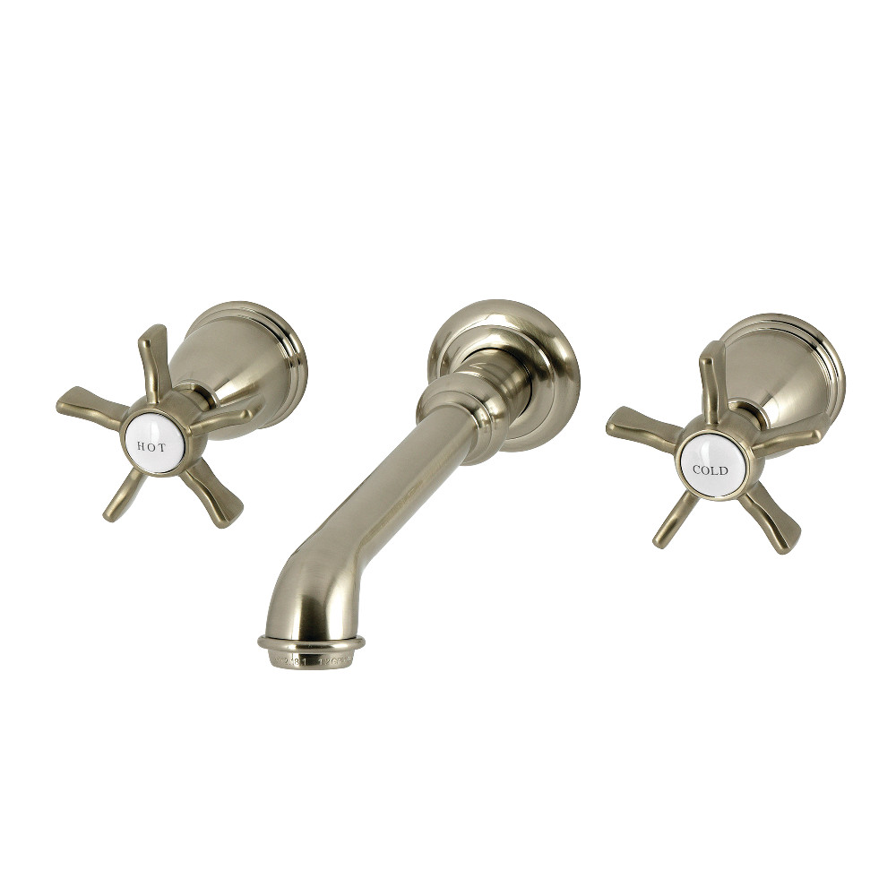 KS7128NX Hamilton Double-Handle Wall Mount Bathroom Faucet - Brushed Nickel