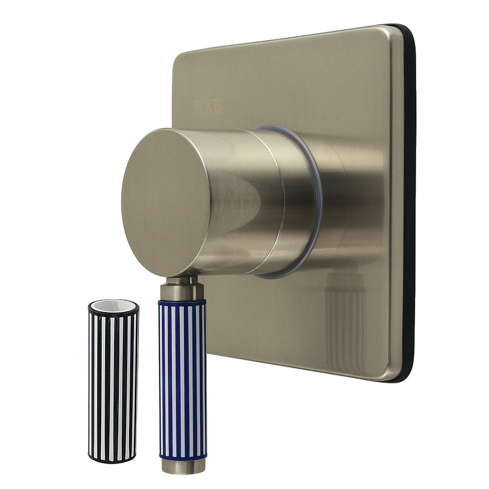 KS4048KPS Verona Single-Handle Six-Way Diverter Valve with Square Trim Kit - Brushed Nickel