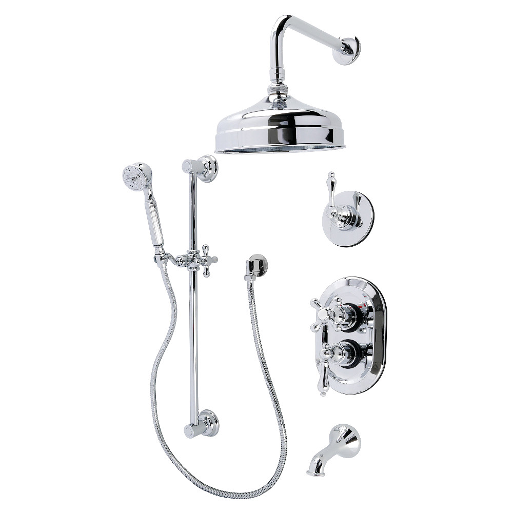 KSK36310AL Restoration Thermostatic Tub & Shower System, Polished Chrome