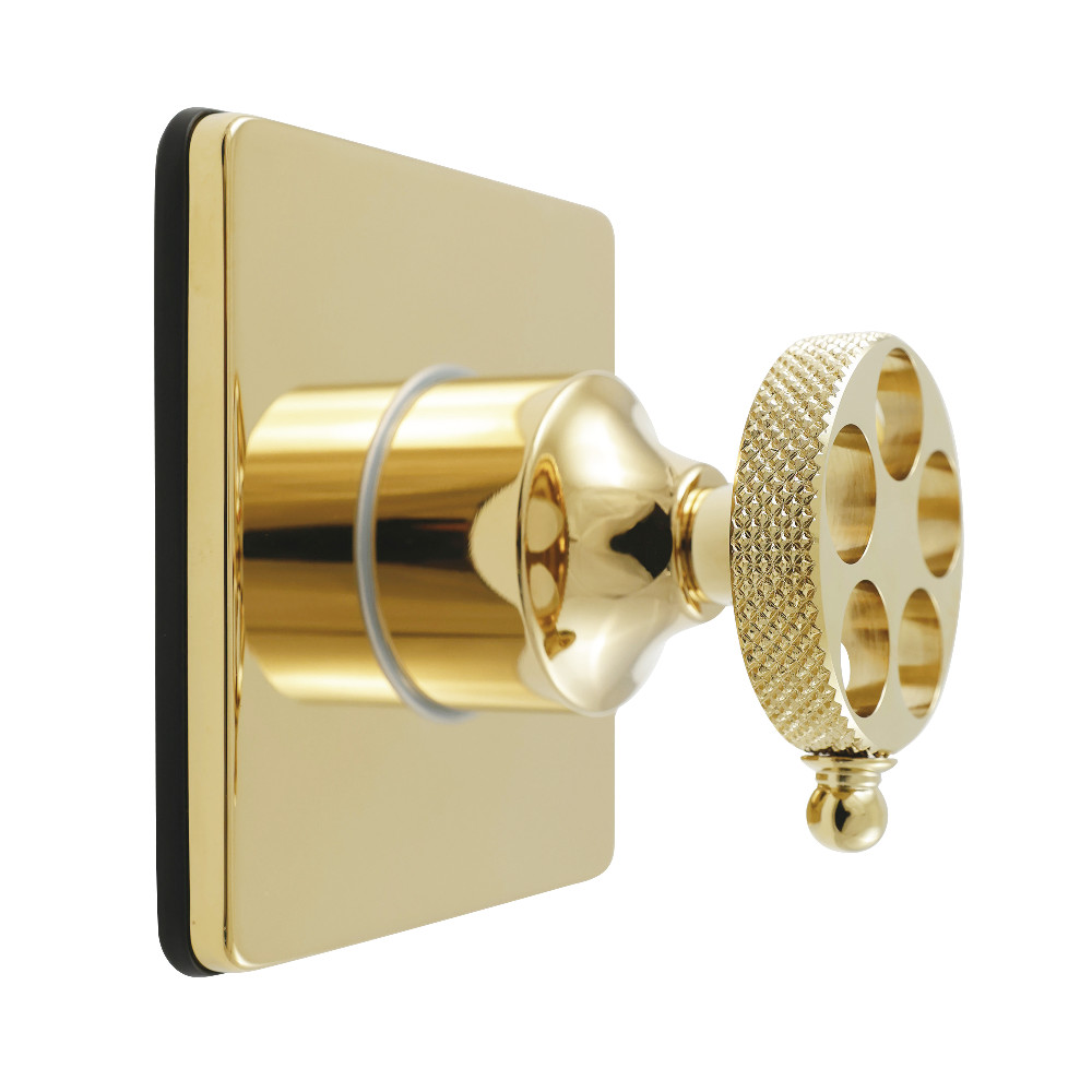 KS3042RKX Webb Single-Handle Three-Way Diverter Valve with Square Trim Kit - Polished Brass