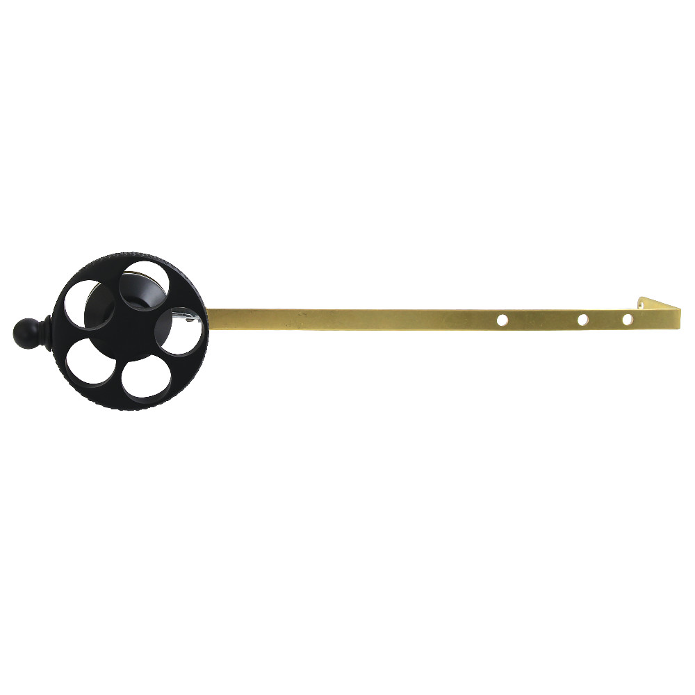 KTRKXD0 Webb Universal Front or Side Mount Toilet Tank Lever with Knurled Handle - Matte Black