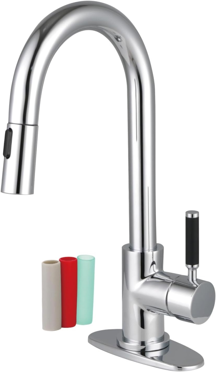 Picture of Kingston Brass LS2461DKL Kaiser Single-Handle Pull Down Sprayer Bar Faucet, Polished Chrome