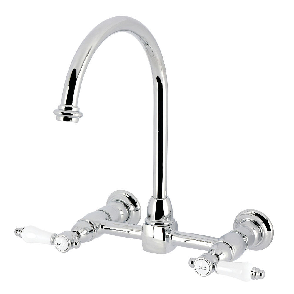 Picture of Kingston Brass KS1291BPL Bel-Air Bridge Kitchen Faucet - Polished Chrome