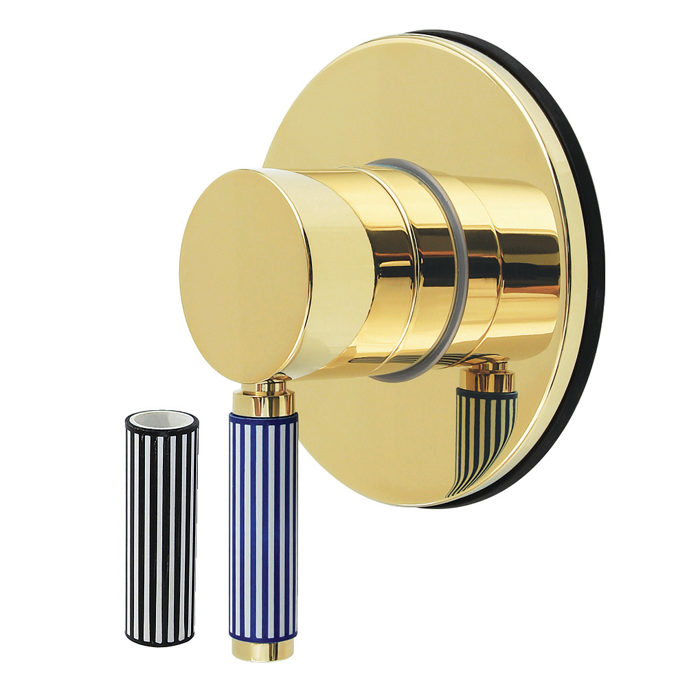 KS4032KPS Verona Single-Handle Six-Way Diverter Valve with Round Trim Kit - Polished Brass
