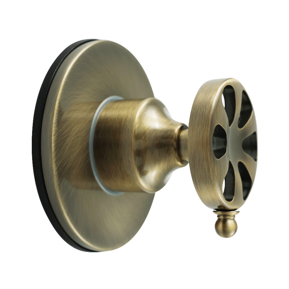 KS3033RX Belknap Single-Handle Three-Way Diverter Valve with Round Trim Kit - Antique Brass