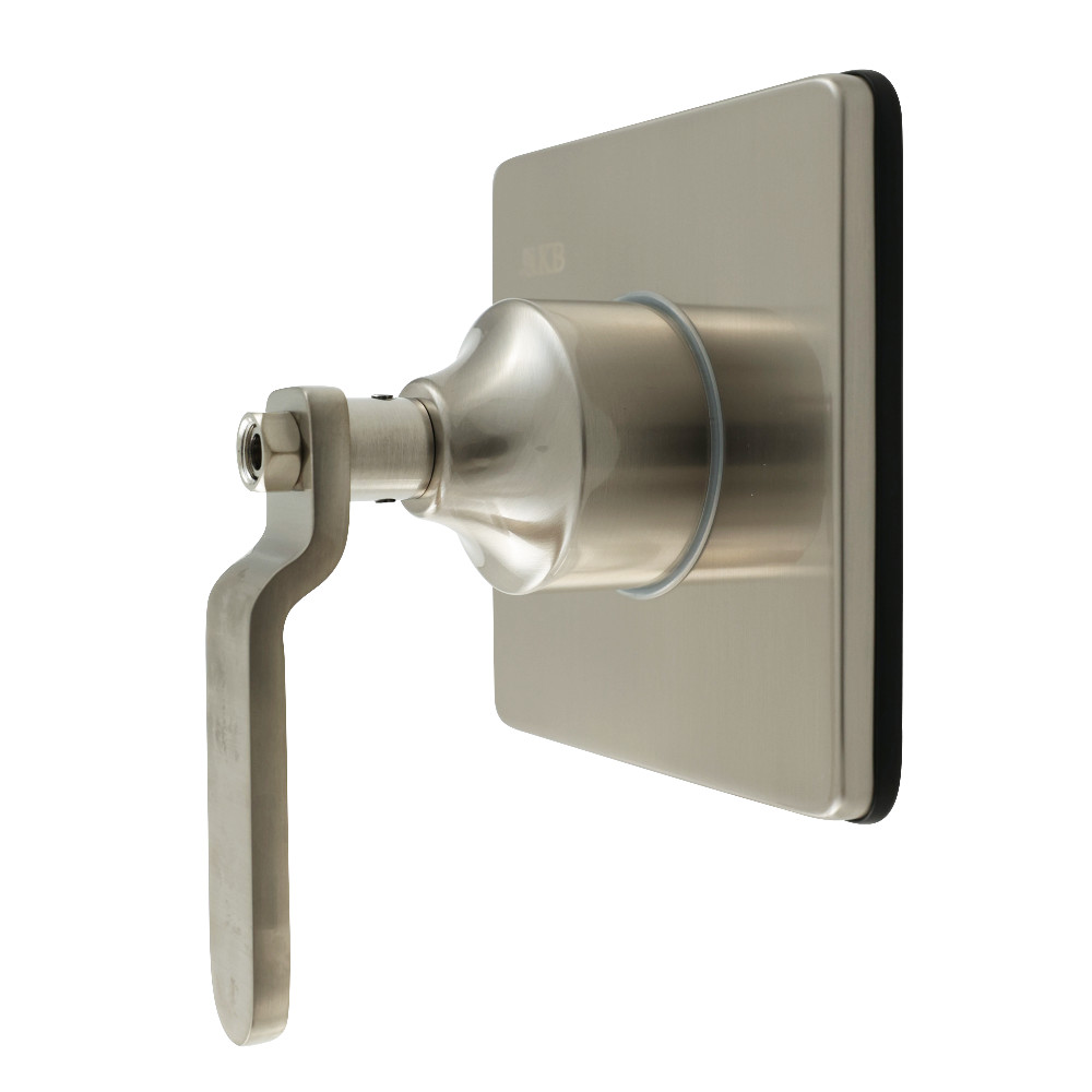 KS3048KL Whitaker Single-Handle Three-Way Diverter Valve with Square Trim Kit - Brushed Nickel