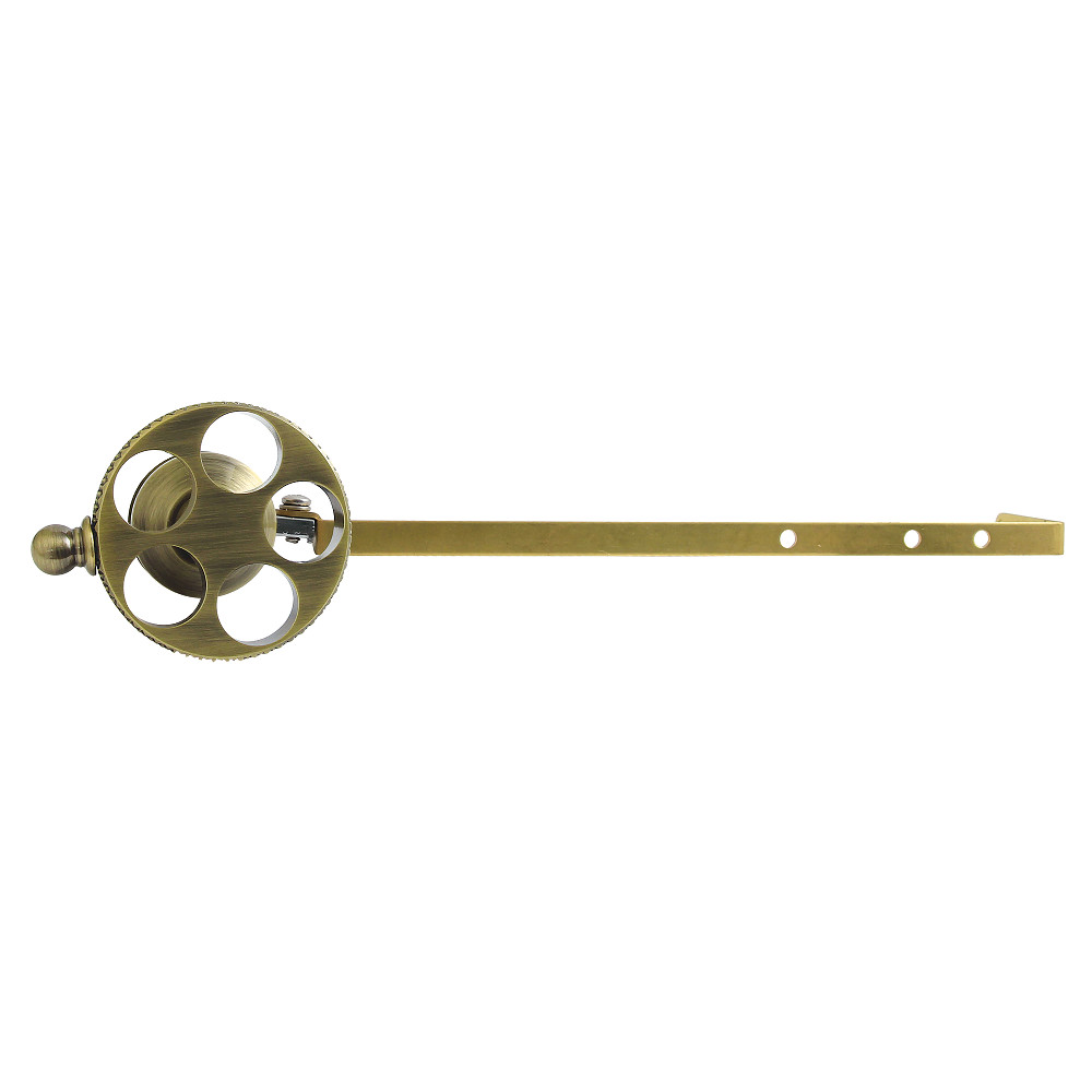 KTRKXD3 Webb Universal Front or Side Mount Toilet Tank Lever with Knurled Handle - Antique Brass