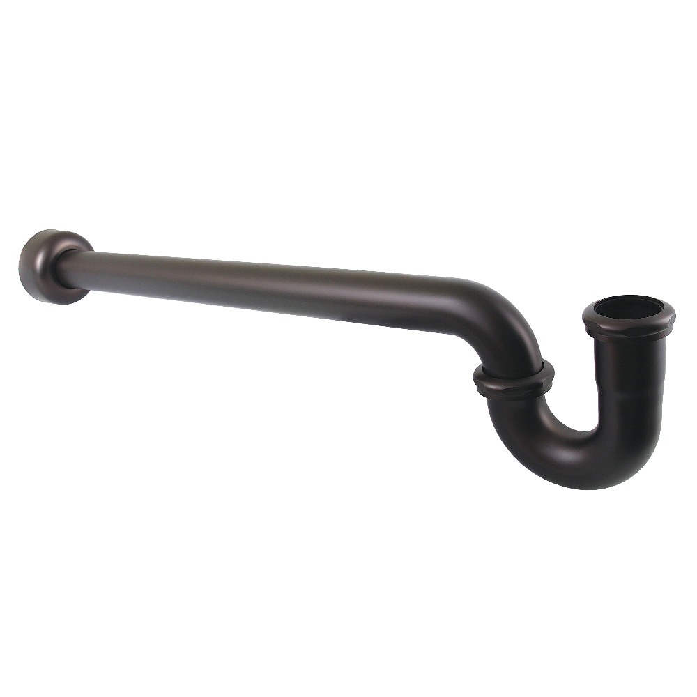 CC9245 1.25 or 1.5 x 1.5 in. P-Trap with Box Flange, 24 in. Length, 18 Gauge - Oil Rubbed Bronze