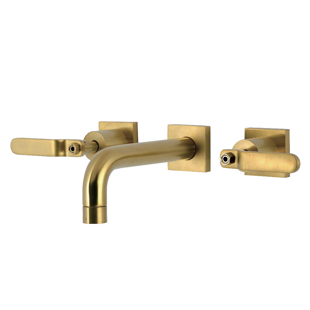 KS6127KL Whitaker Double-Handle Wall Mount Bathroom Faucet - Brushed Brass