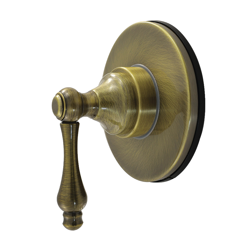 KS4033AL Restoration Single-Handle Six-Way Diverter Valve with Round Trim Kit - Antique Brass