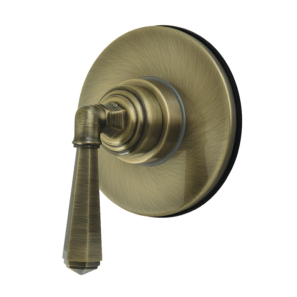 KS4033HL Metropolitan Single-Handle Six-Way Diverter Valve with Round Trim Kit, Antique Brass