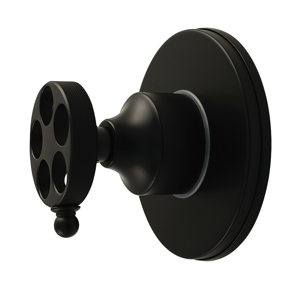 KS4030RKZ Wendell Single-Handle Six-Way Diverter Valve with Knurled Handle & Round Trim Kit - Matte Black