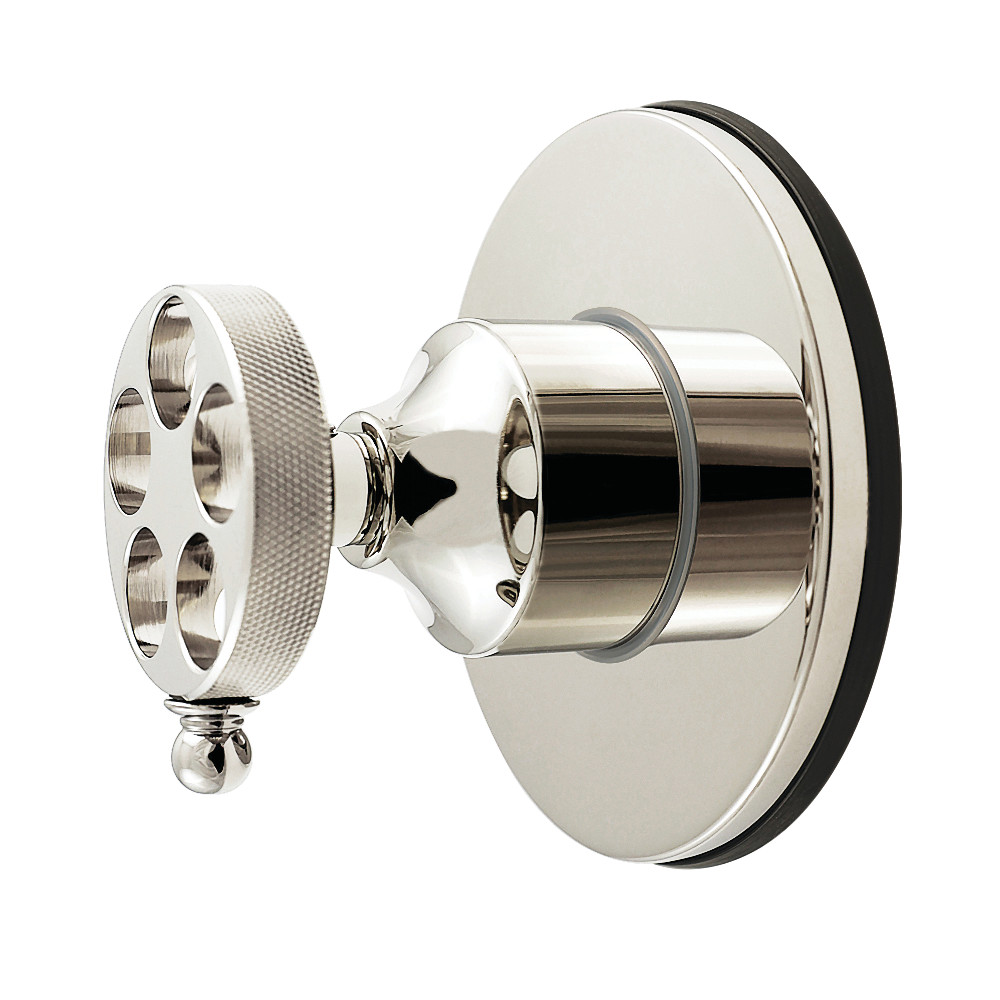 KS4036RKZ Wendell Single-Handle Six-Way Diverter Valve with Knurled Handle & Round Trim Kit - Polished Nickel