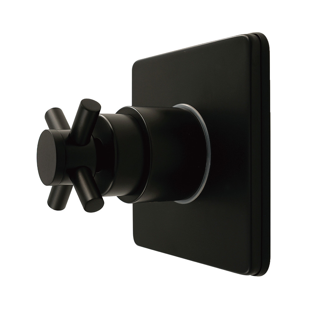 KS4040DX Concord Single-Handle Six-Way Diverter Valve with Square Trim Kit, Matte Black