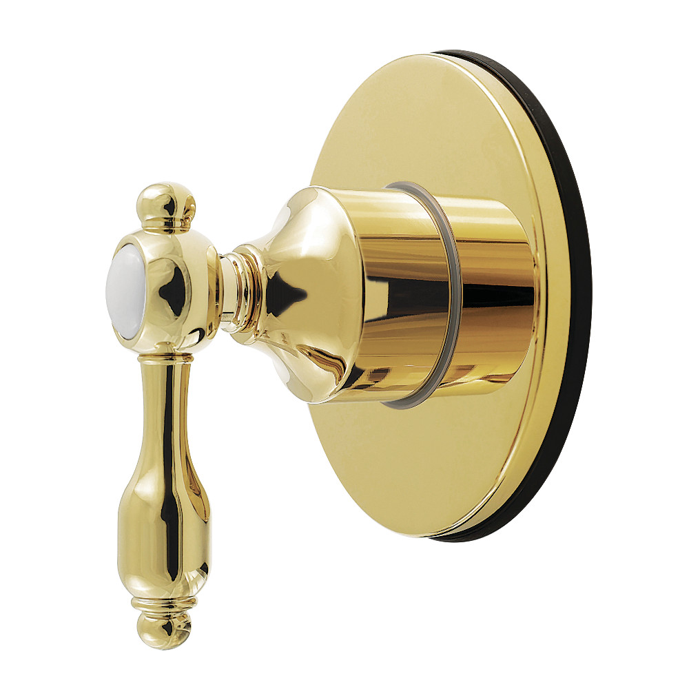 KS4032TAL Tudor Single-Handle Six-Way Diverter Valve with Round Trim Kit - Polished Brass