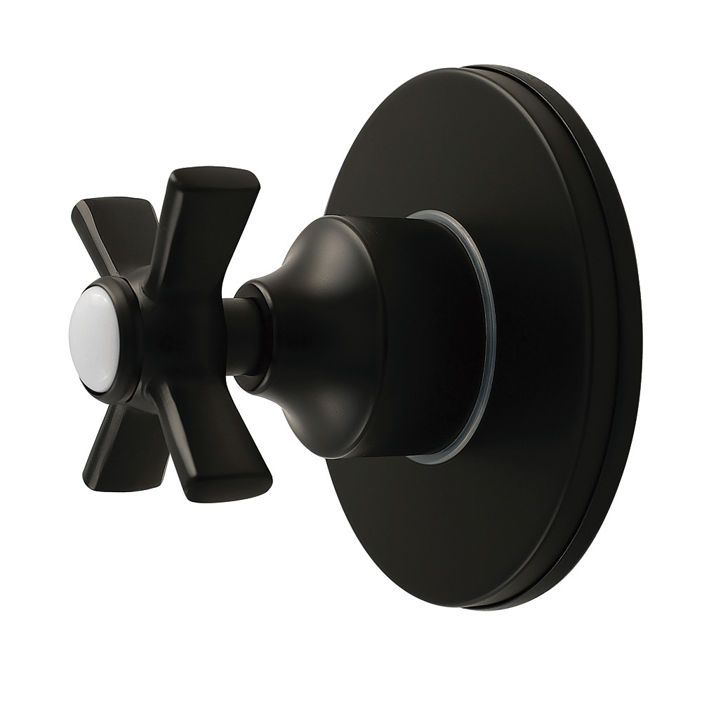 KS4030ZX Millennium Single-Handle Six-Way Diverter Valve with Round Trim Kit - Matte Black