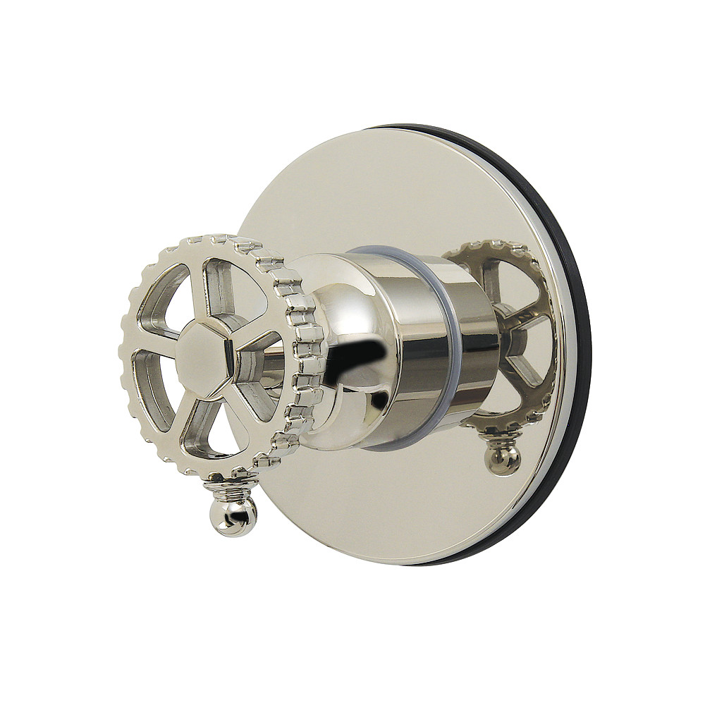 KS4036CG Fuller Single-Handle Six-Way Diverter Valve with Round Trim Kit - Polished Nickel