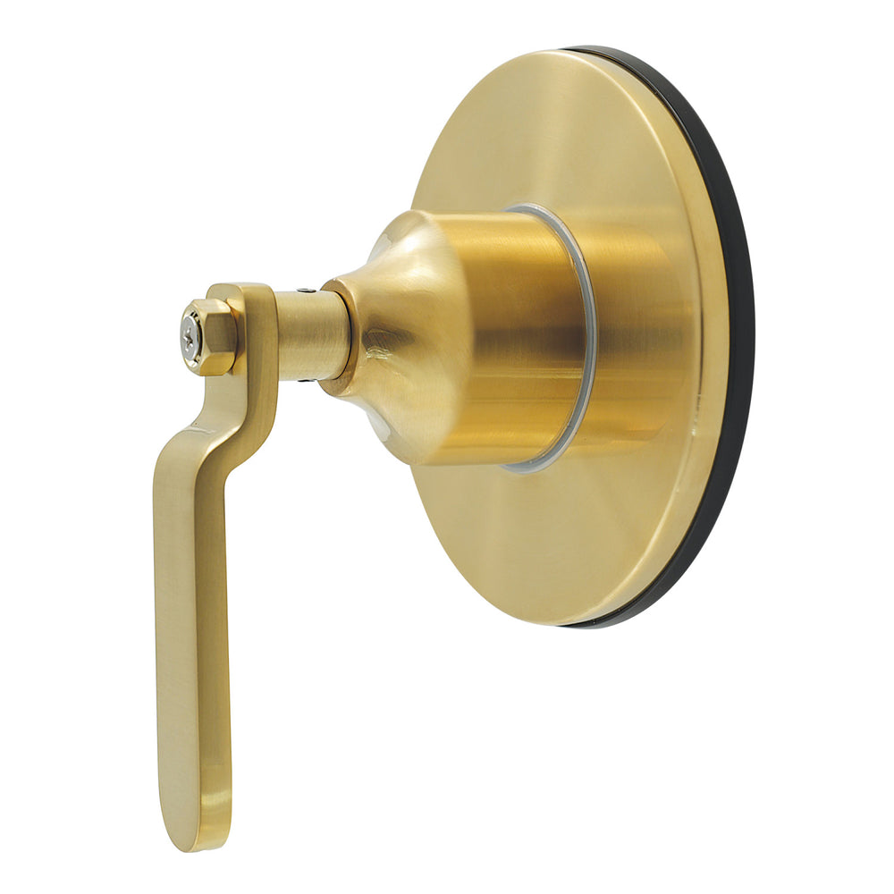 KS4037KL Whitaker Single-Handle Six-Way Diverter Valve with Round Trim Kit, Brushed Brass