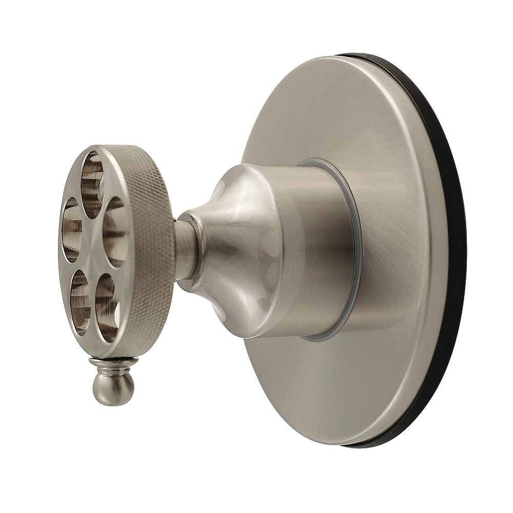 KS4038RKZ Wendell Single-Handle Six-Way Diverter Valve with Knurled Handle & Round Trim Kit - Brushed Nickel
