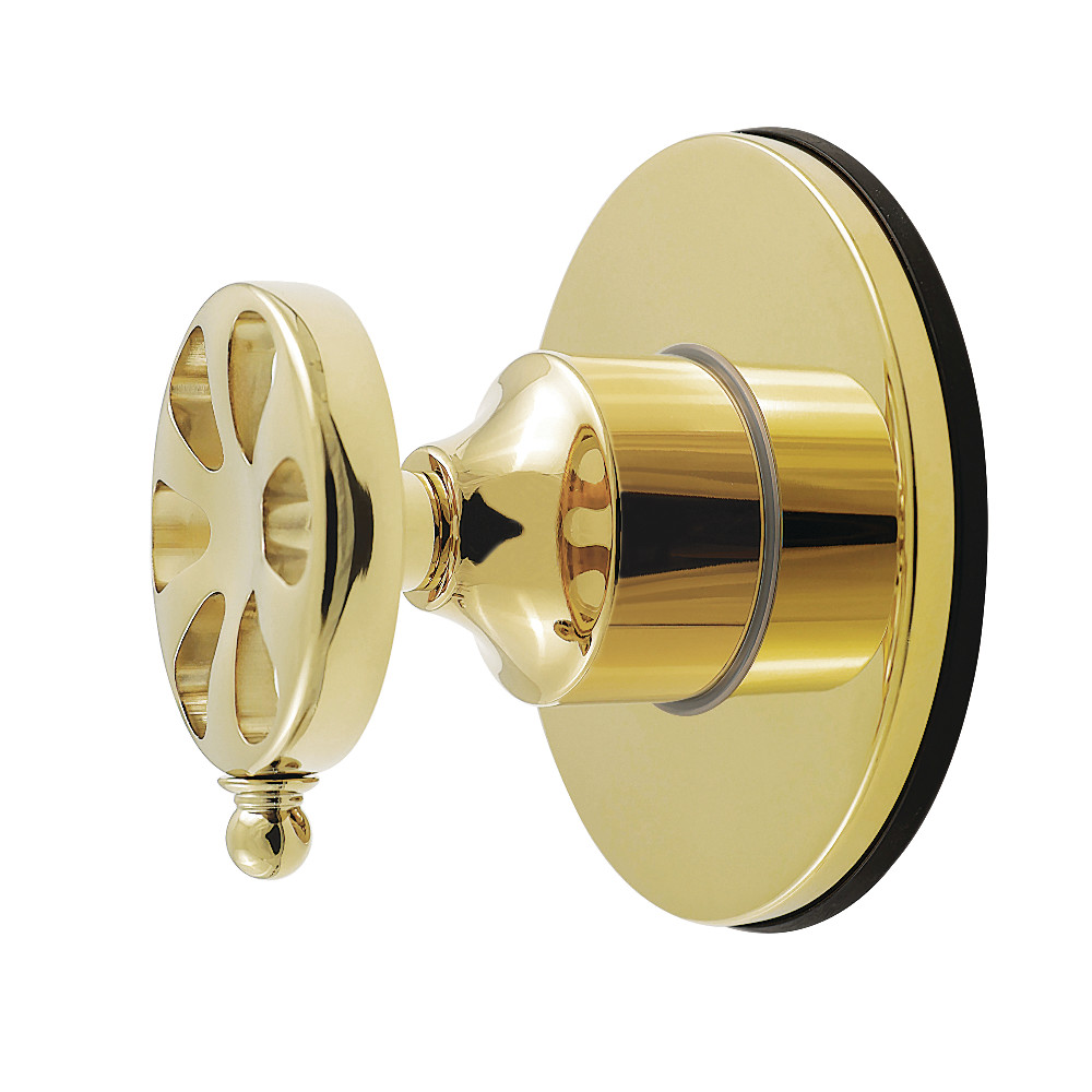 KS4032RX Belknap Single-Handle Six-Way Diverter Valve with Round Trim Kit - Polished Brass