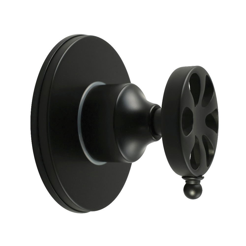 KS3030RX Belknap Single-Handle Three-Way Diverter Valve with Round Trim Kit - Matte Black