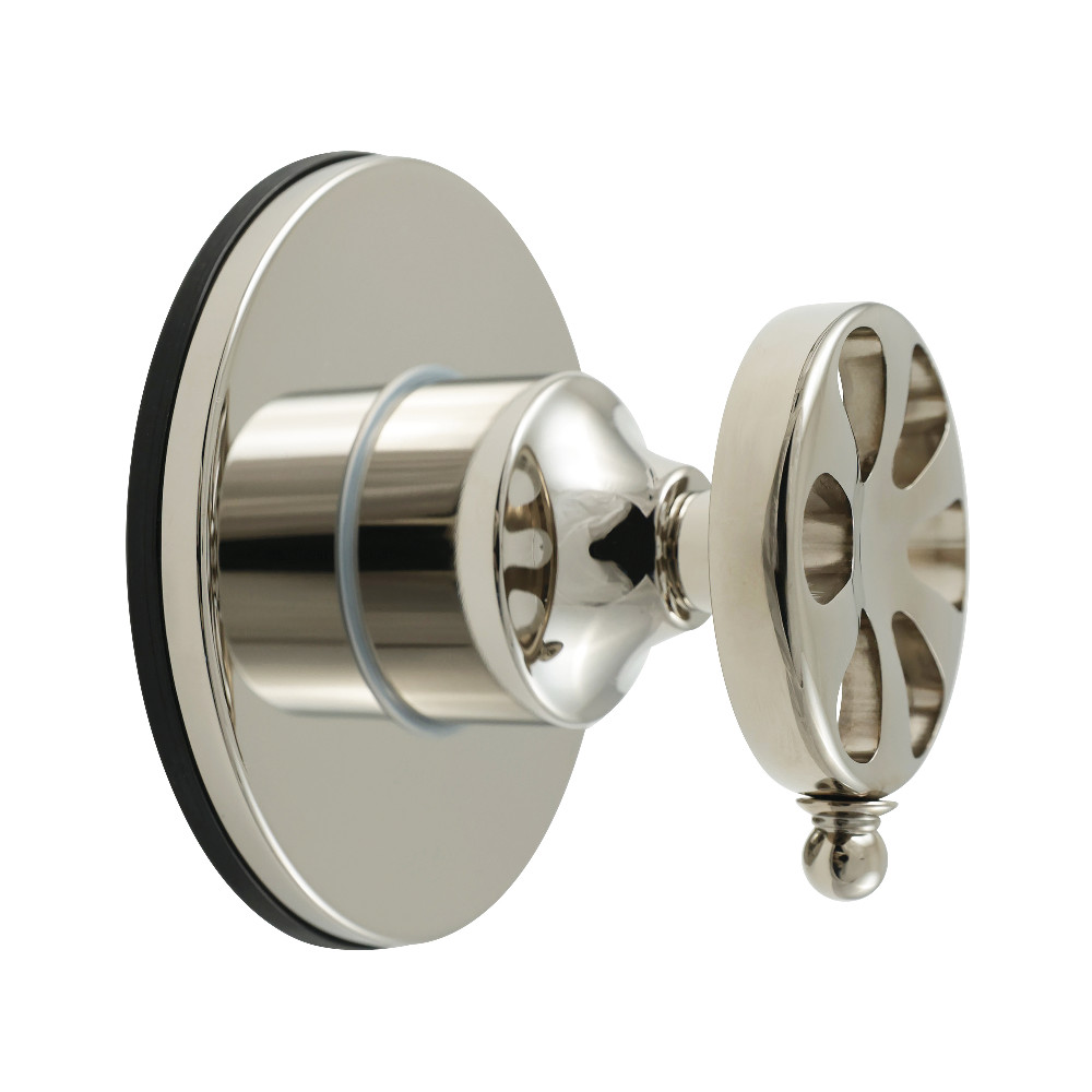 KS3036RX Belknap Single-Handle Three-Way Diverter Valve with Round Trim Kit - Polished Nickel