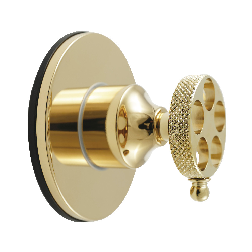 KS3032RKX Webb Single-Handle Three-Way Diverter Valve with Round Trim Kit - Polished Brass